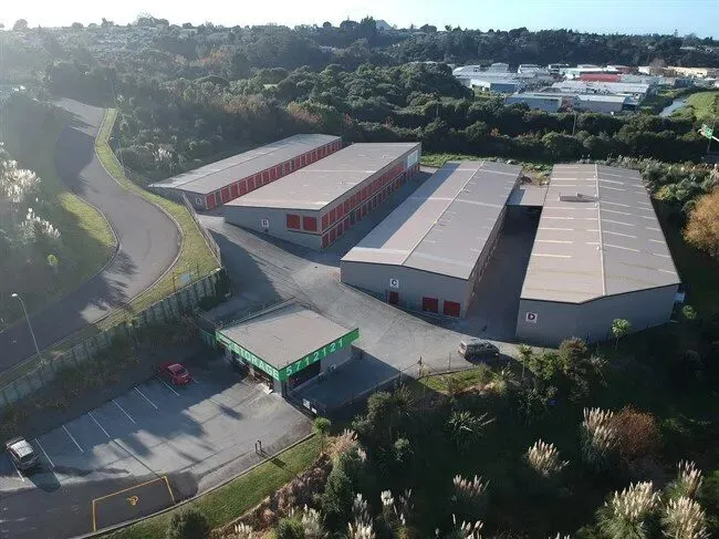 Aerial view of the Stash-It Tauranga facility
