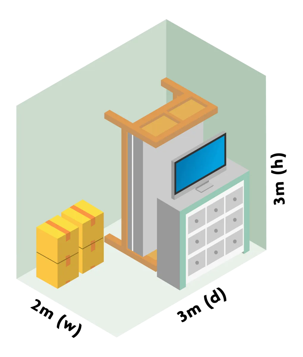 1 bedroom storage unit