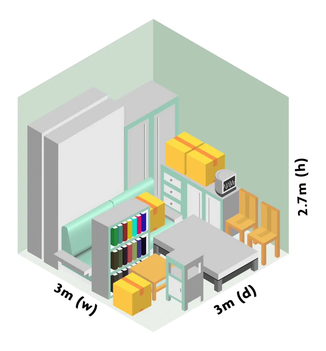 2 bedroom storage unit